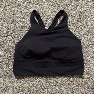 lululemon athletica Black High-Neck Racerback Sports Bra